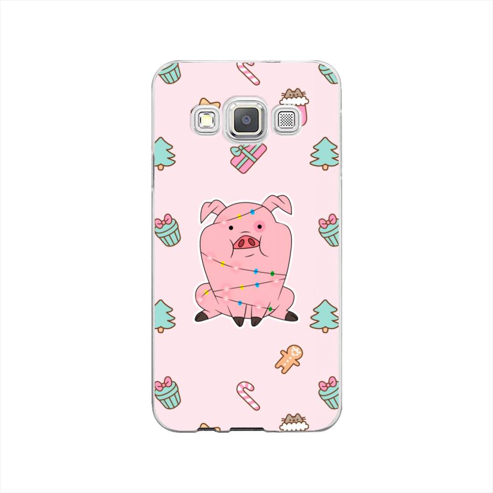 

Чехол на Samsung Galaxy A3 "Розовая свинка", Розовый;зеленый, 20150-5