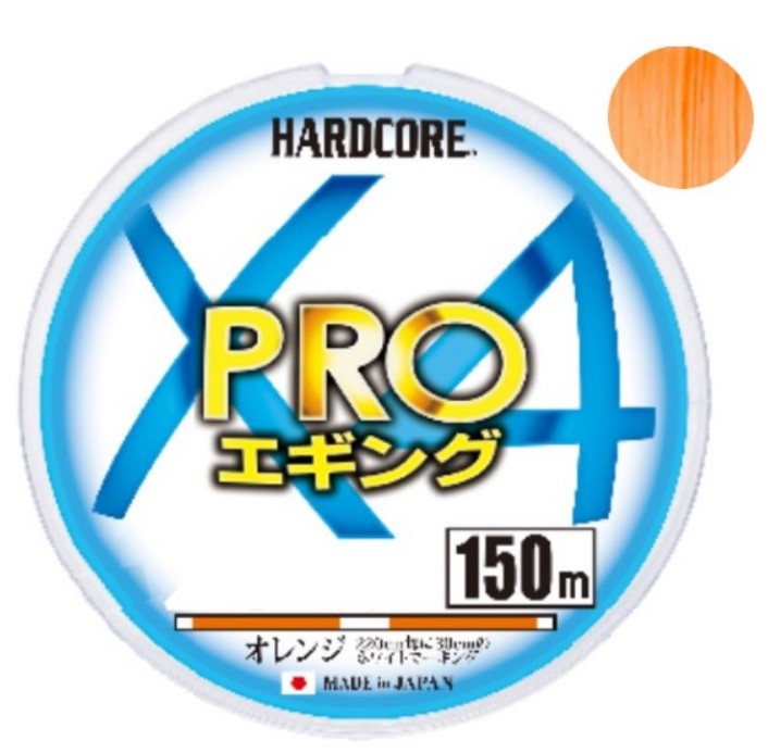 

Шнур плетеный Duel PE HARDCORE X4 PRO 150m Orange #0.6 5.4Kg (0.13mm)