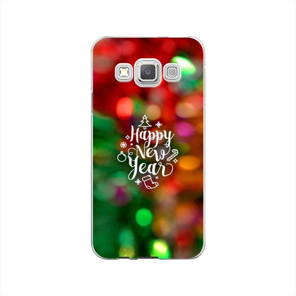 

Чехол на Samsung Galaxy A3 "Новый Год на елке", Зеленый;красный;желтый, 20150-5
