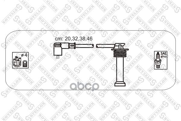 Комплект Проводов Зажигания Stellox 10-38143-SX