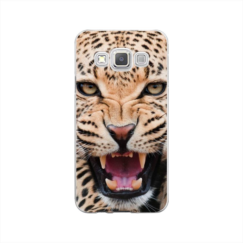 

Чехол на Samsung Galaxy A3 "Леопард 3d", Бежевый;черный, 20150-6