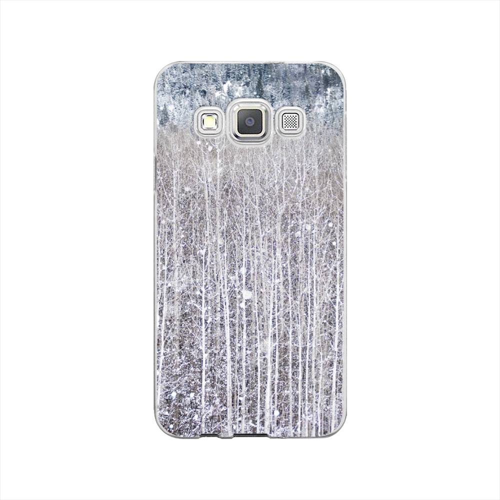 

Чехол на Samsung Galaxy A3 "Снежный лес", Бежевый;серый;белый, 20150-5
