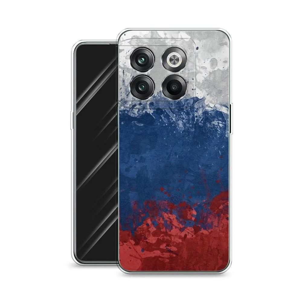 

Чехол Awog на OnePlus 10T / ВанПлас 10T "Флаг России неровный", Разноцветный, 153150-5
