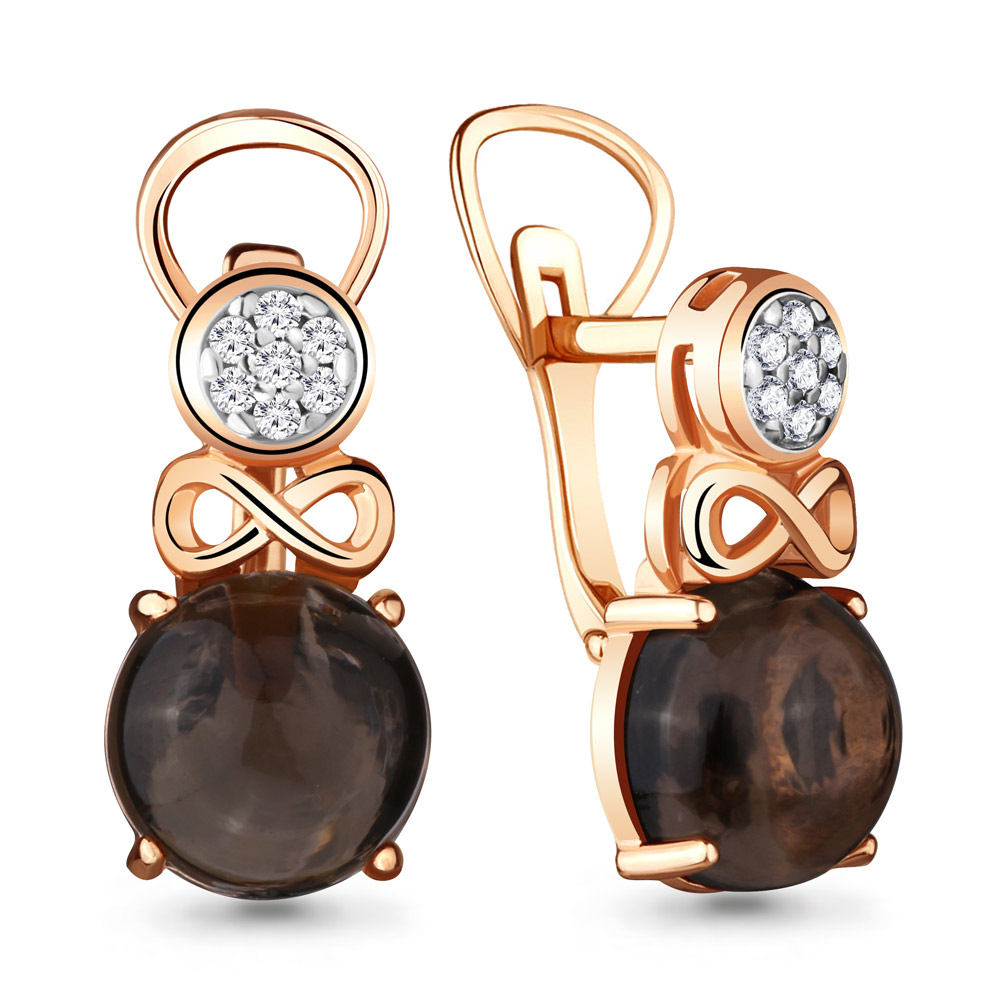 

Серьги из серебра с кварцем Aquamarine 4477701А_925_з, 4477701А_925_з