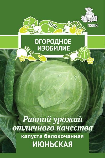 Семена капуста белокочанная Огородное изобилие Белокочанная июньская 1 уп.