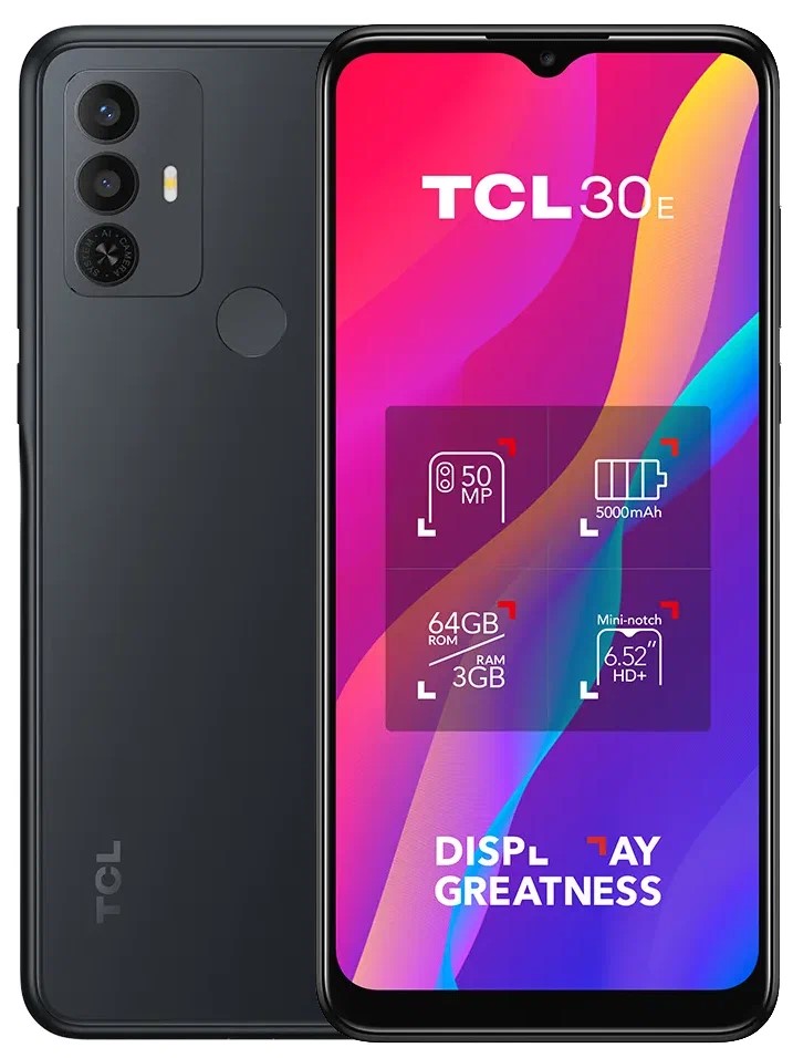 фото Смартфон tcl 30е 3/64gb 6127i grey