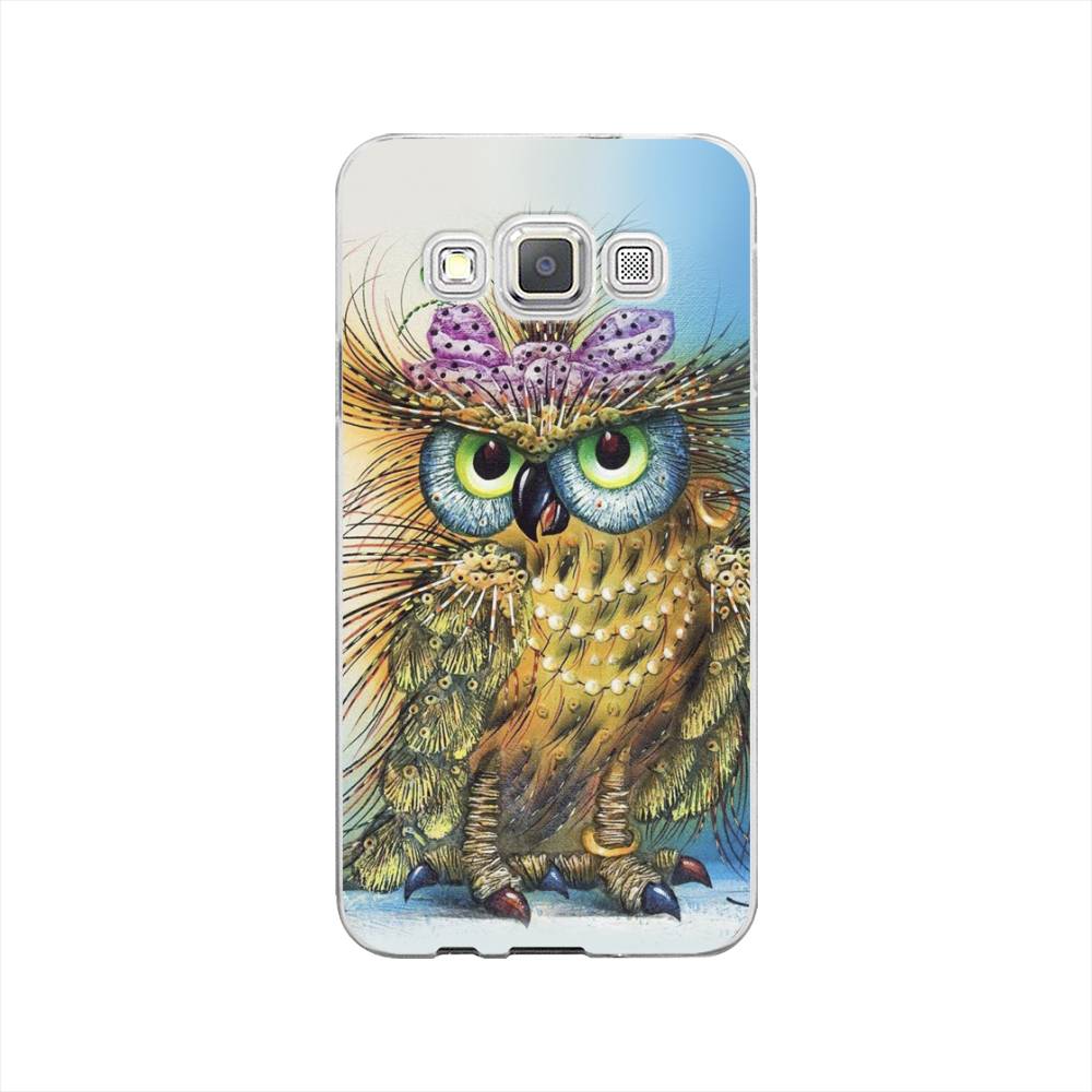 

Чехол на Samsung Galaxy A3 "Модная сова", Коричневый;голубой, 20150-1