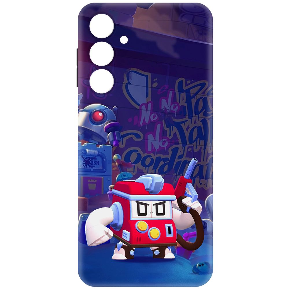 

Чехол-накладка Krutoff Soft Case Brawl Stars - V8-БИТ для Samsung Galaxy A16 черный