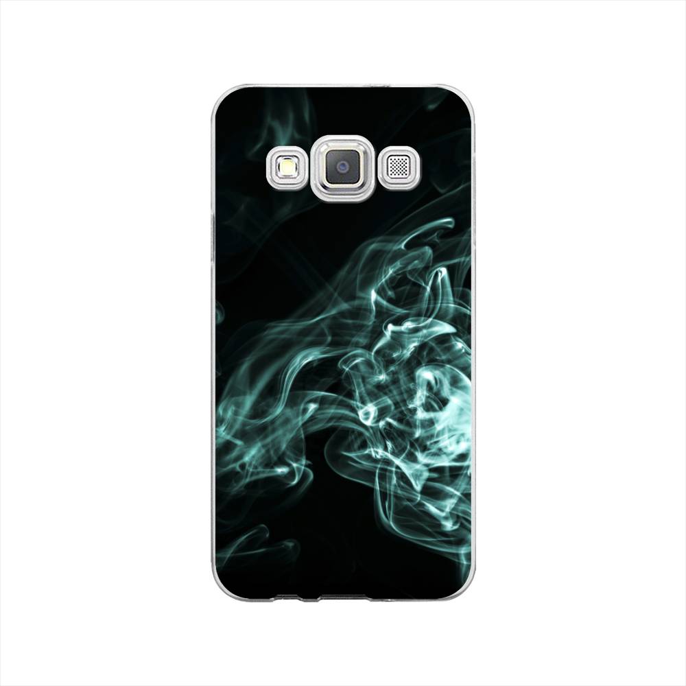 

Чехол на Samsung Galaxy A3 "Дым", Голубой;черный, 20150-3