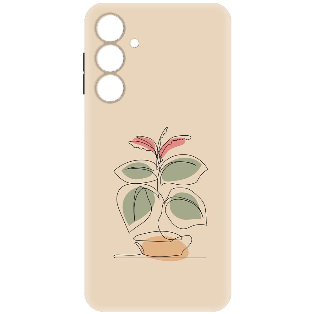 

Чехол-накладка Krutoff Soft Case Цветок для Samsung Galaxy A16 черный