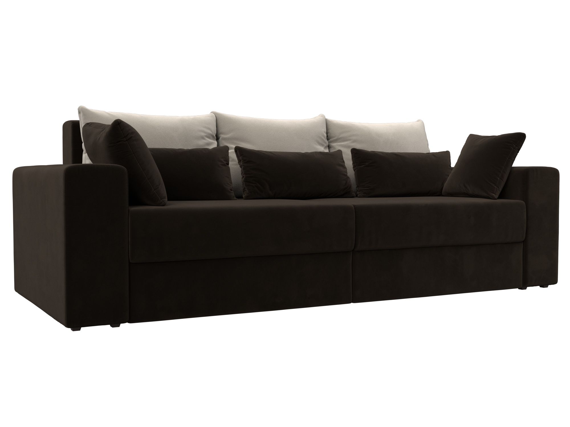 

Диван прямой Лига Диванов Майами 250х105х90 см, коричневый\бежевый\коричневый, Диван прямой Майами