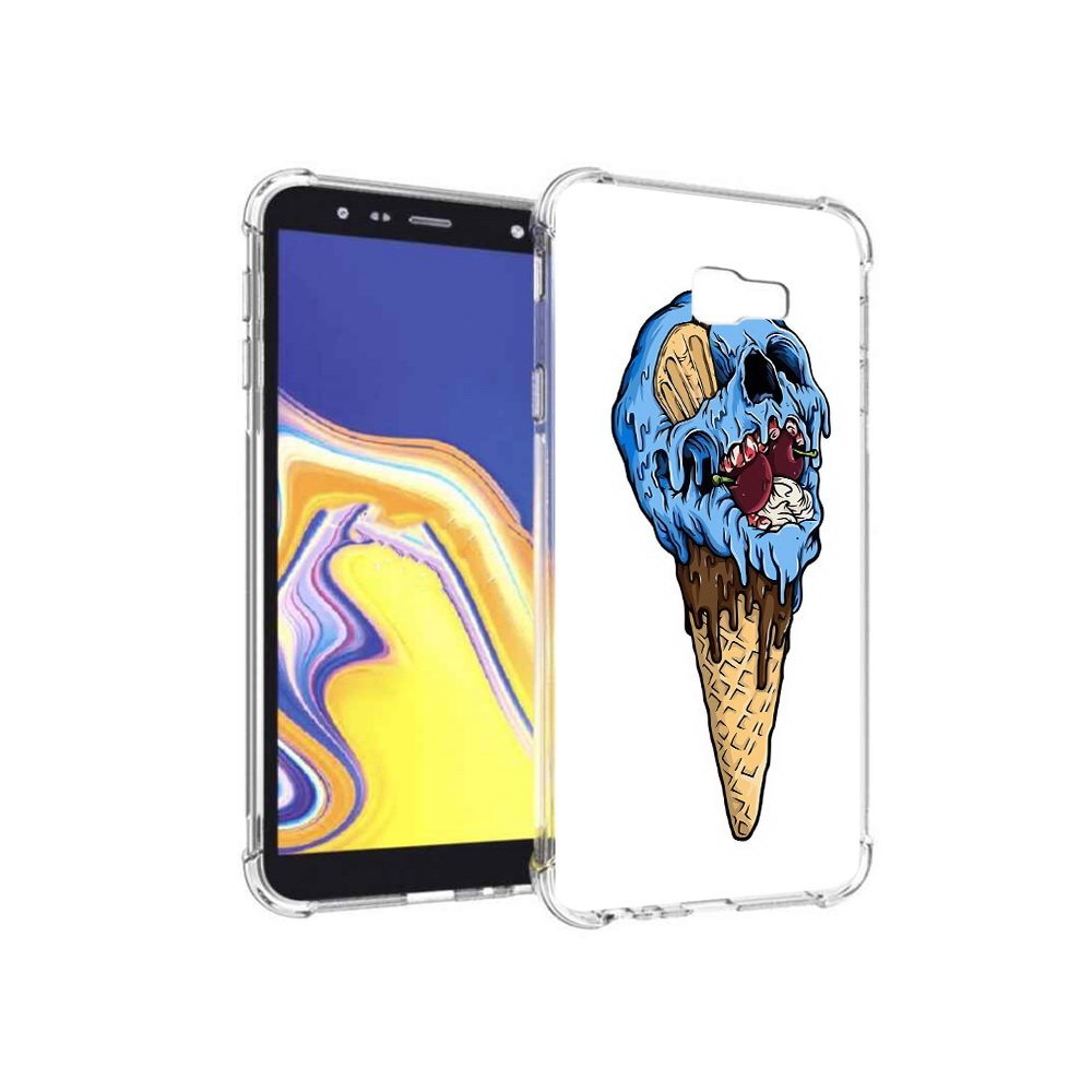 

Чехол MyPads Tocco для Samsung Galaxy J4+ (2018) мороженное череп (PT118081.545.484), Прозрачный, Tocco