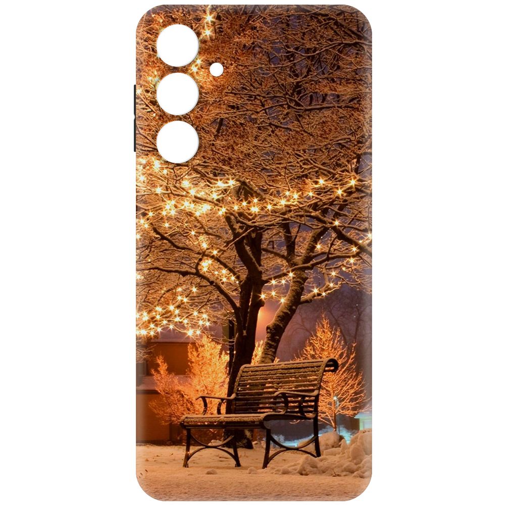 

Чехол-накладка Krutoff Soft Case Зимний парк для Samsung Galaxy A16 черный