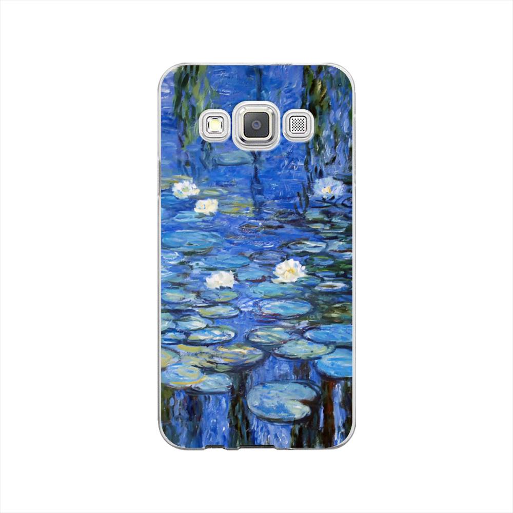 

Чехол на Samsung Galaxy A3 "Нарисованный пруд", Синий;зеленый, 20150-4