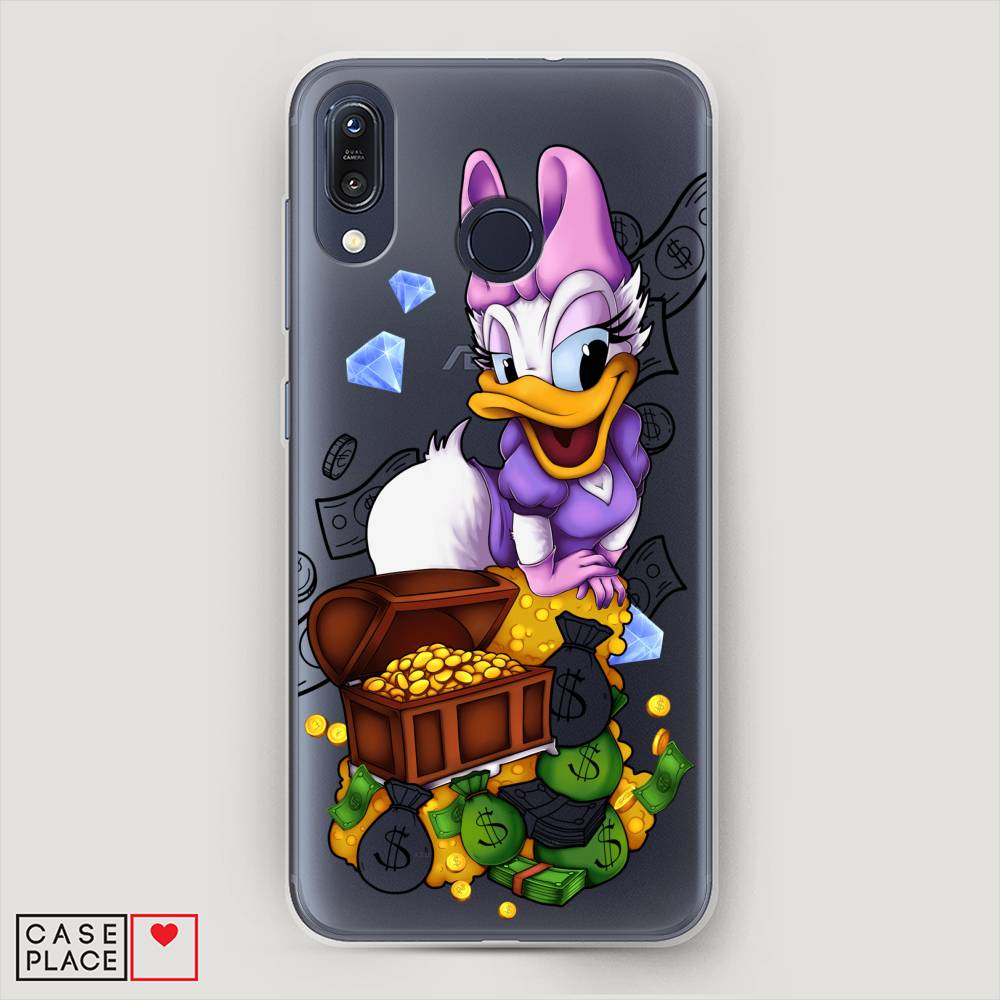 

Чехол на ASUS ZenFone Max M1 ZB555KL "Rich Daisy Duck", Коричневый;белый;фиолетовый, 43250-6