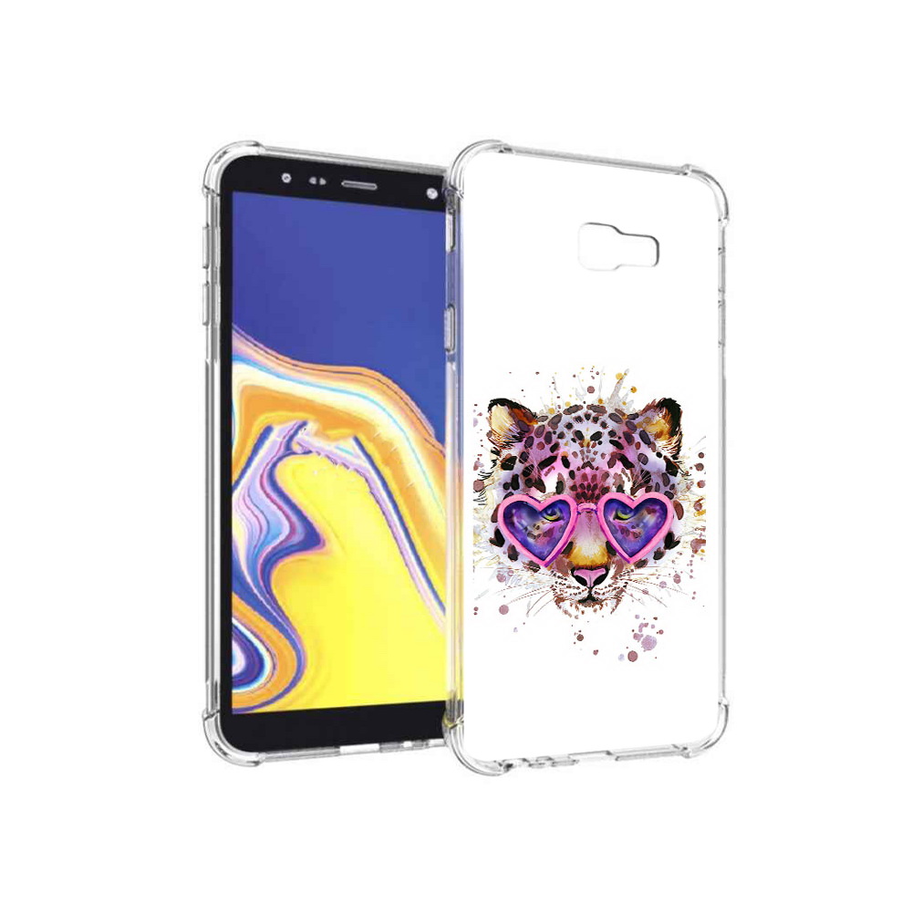 

Чехол MyPads Tocco для Samsung Galaxy J4+ (2018) модный леопард (PT118081.545.480), Прозрачный, Tocco