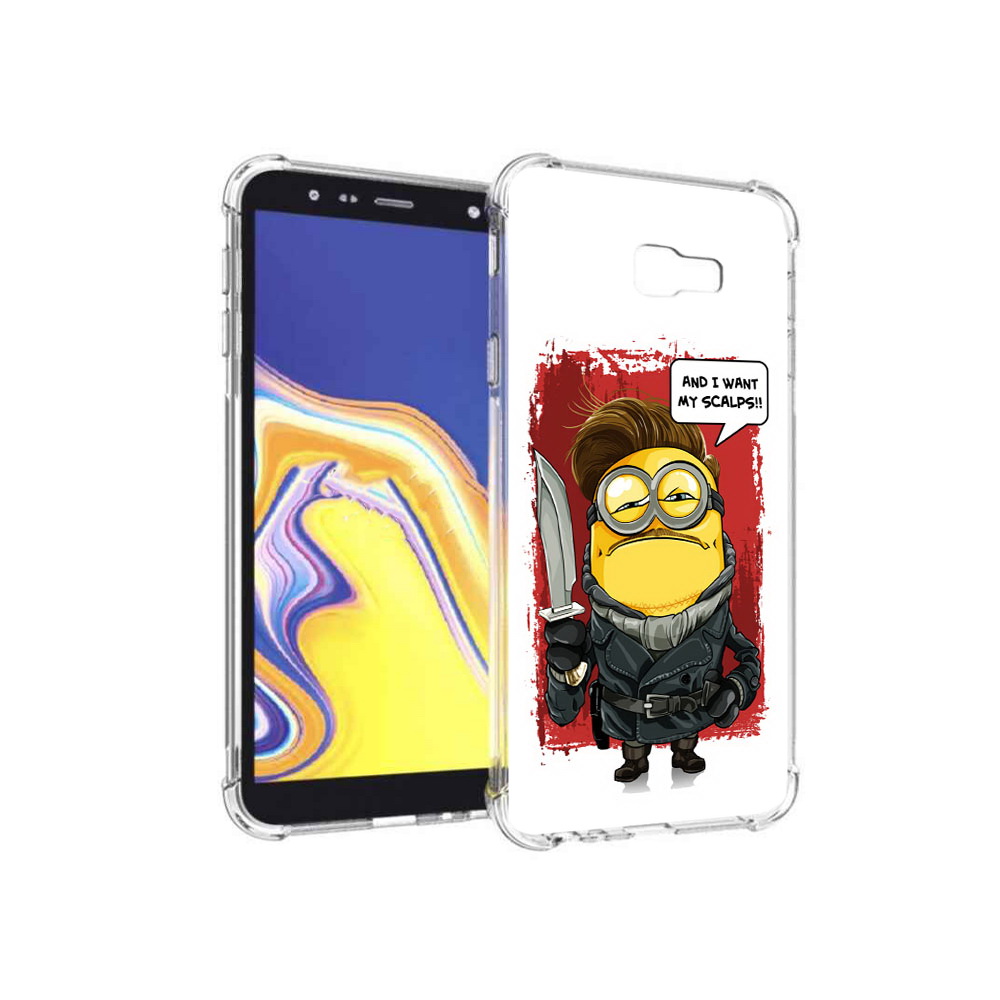 

Чехол MyPads Tocco для Samsung Galaxy J4+ (2018) миньон убийца (PT118081.545.477), Прозрачный, Tocco