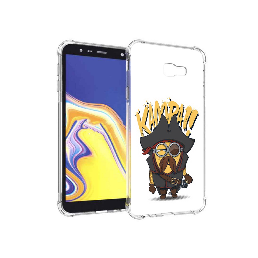 

Чехол MyPads Tocco для Samsung Galaxy J4+ (2018) миньон пират (PT118081.545.476), Прозрачный, Tocco
