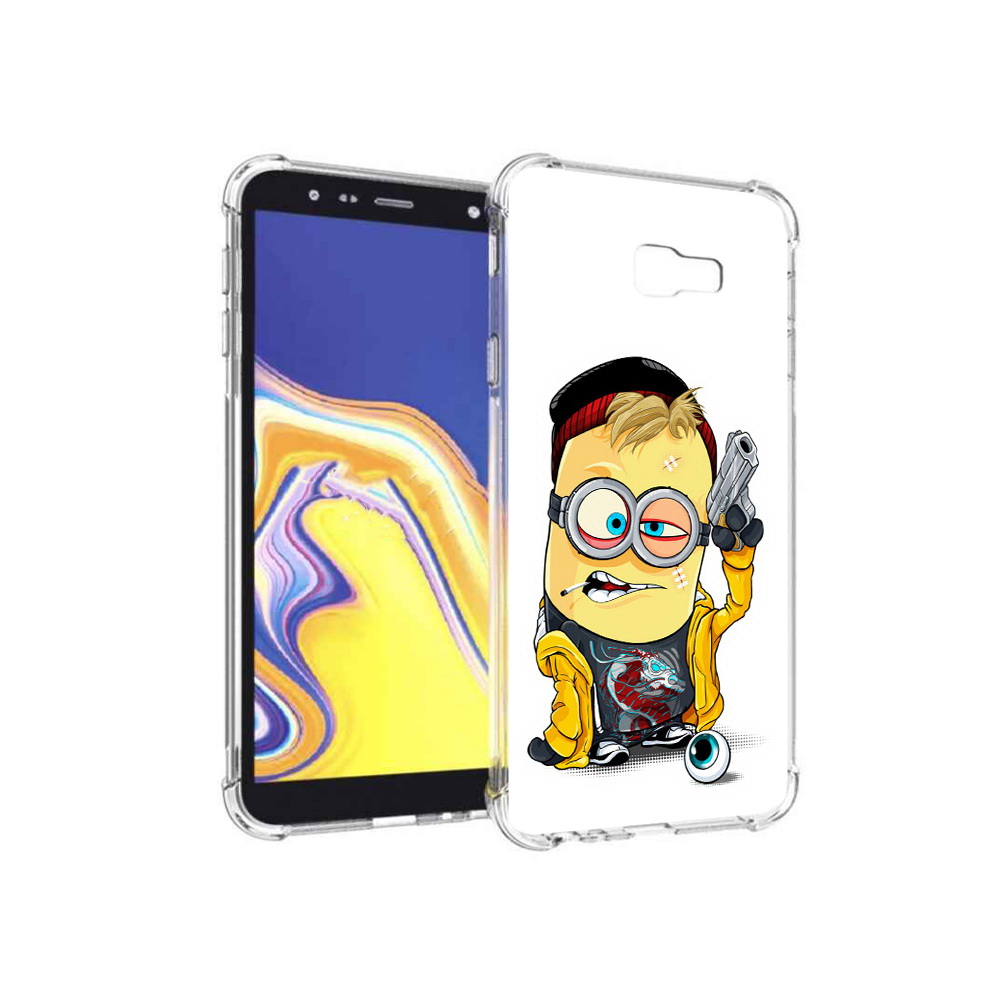 

Чехол MyPads Tocco для Samsung Galaxy J4+ (2018) миньон бандит (PT118081.545.475), Прозрачный, Tocco