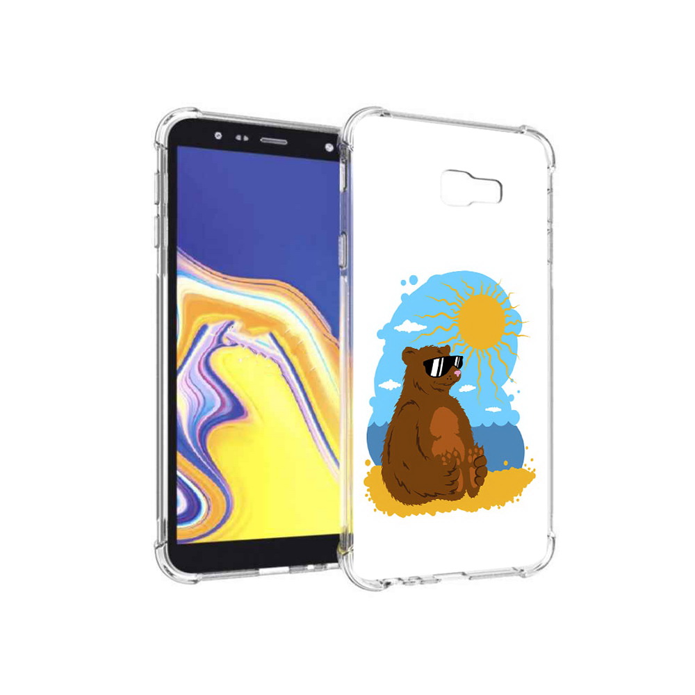 

Чехол MyPads Tocco для Samsung Galaxy J4+ (2018) медведь на чиле (PT118081.545.468), Прозрачный, Tocco