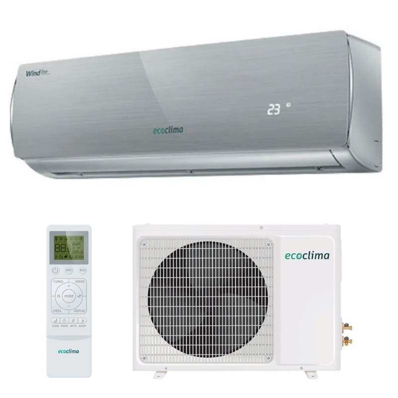 фото Сплит-система ecoclima ec/i-09qc/ecw/i-09qcg wind line inverter (silver)