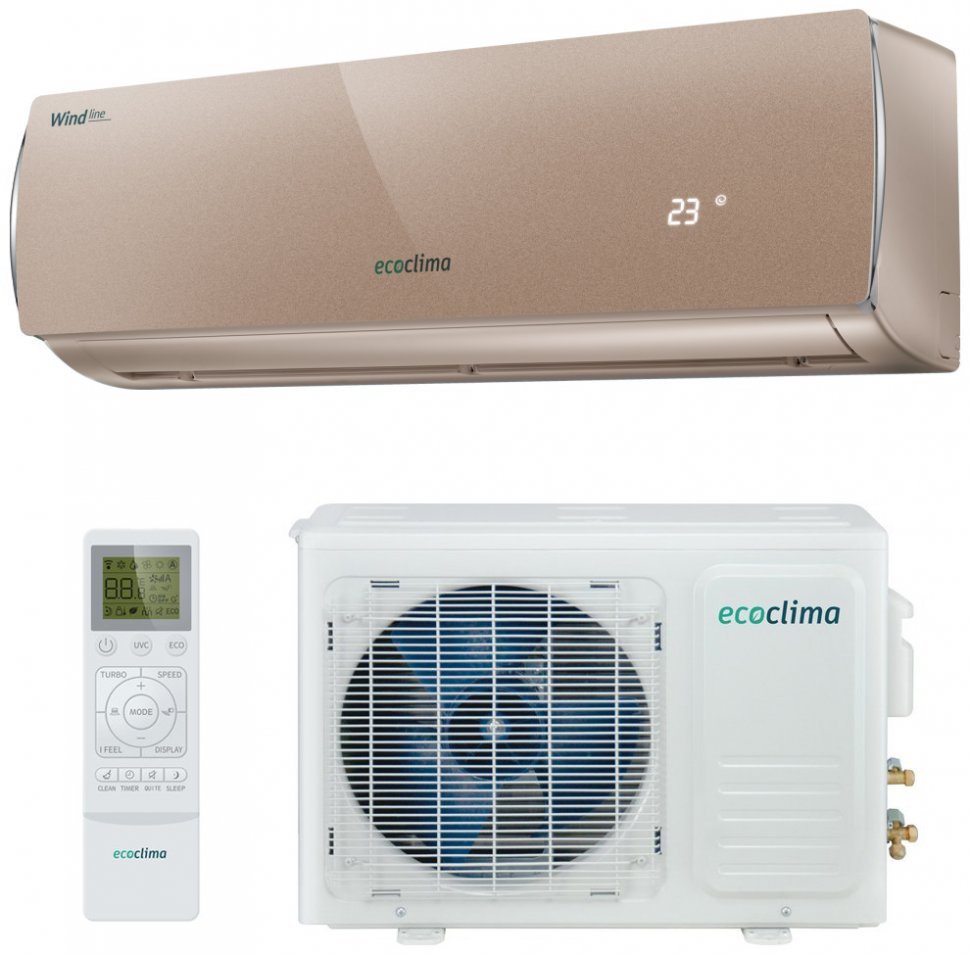 фото Сплит-система ecoclima ec/i-12qc/ecw/i-12qcb wind line inverter (bronze)