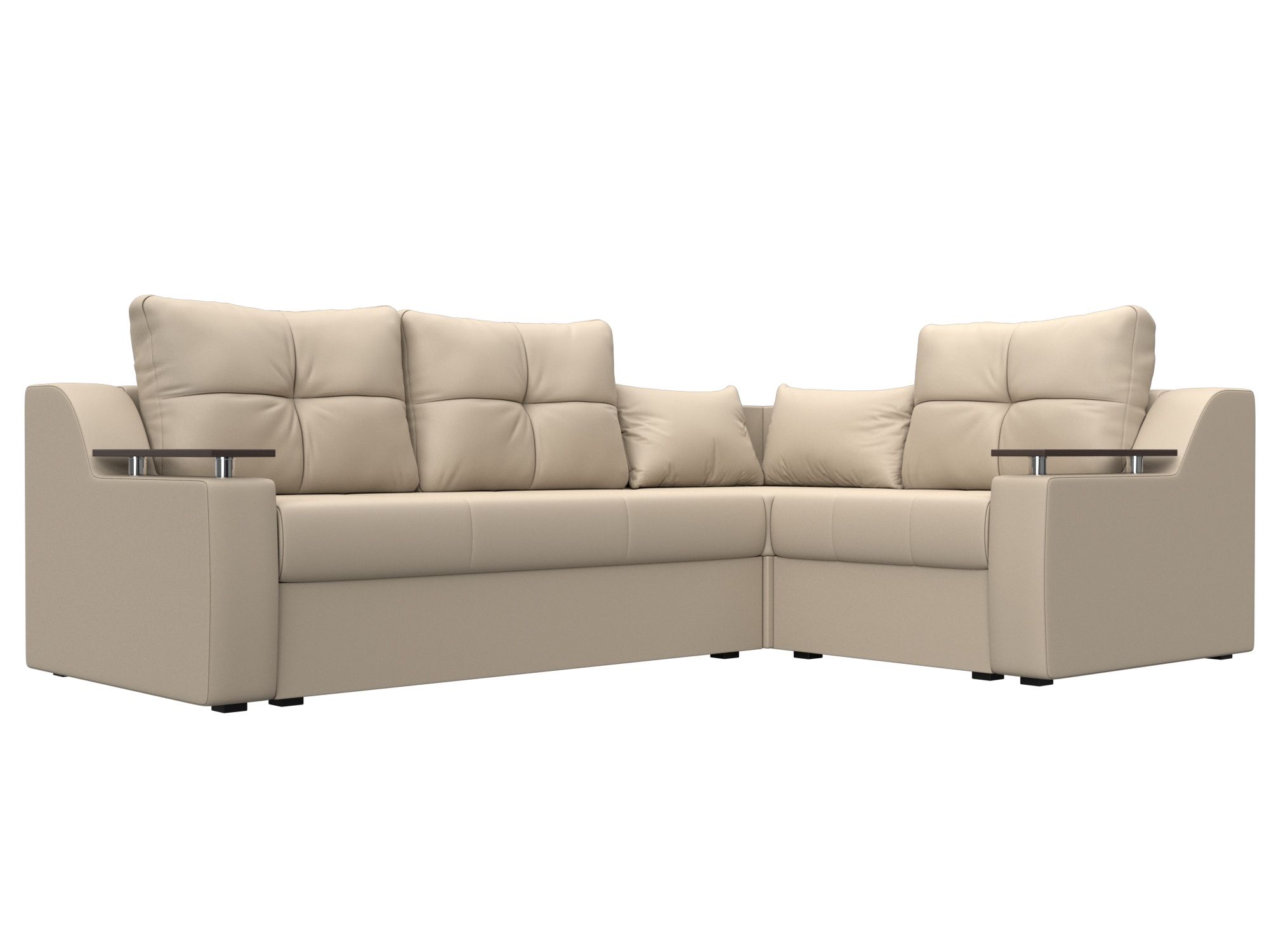 

Угловой диван Лига Диванов Кронос правый угол 254х184х74 см, бежевый, Угловой диван Кронос правый угол