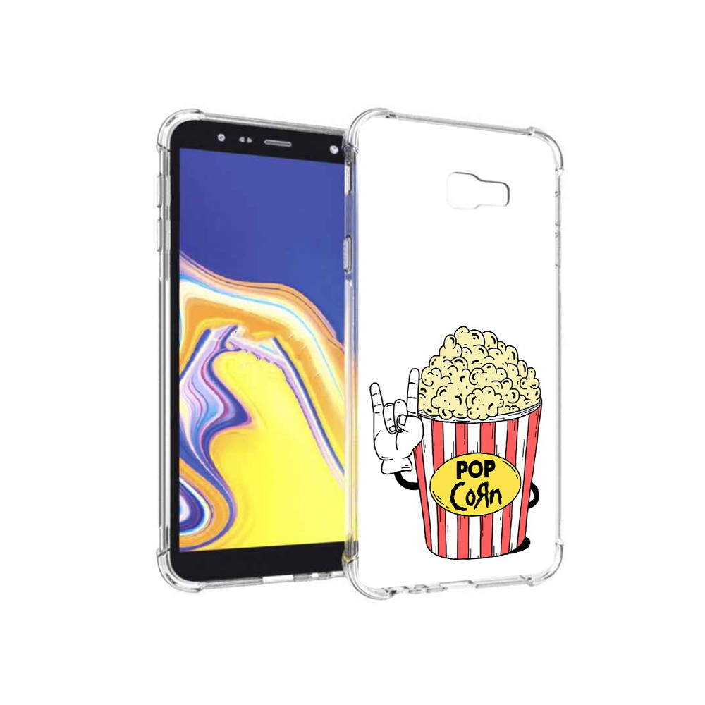 

Чехол MyPads Tocco для Samsung Galaxy J4+ (2018) крутой попкорн (PT118081.545.427), Прозрачный, Tocco