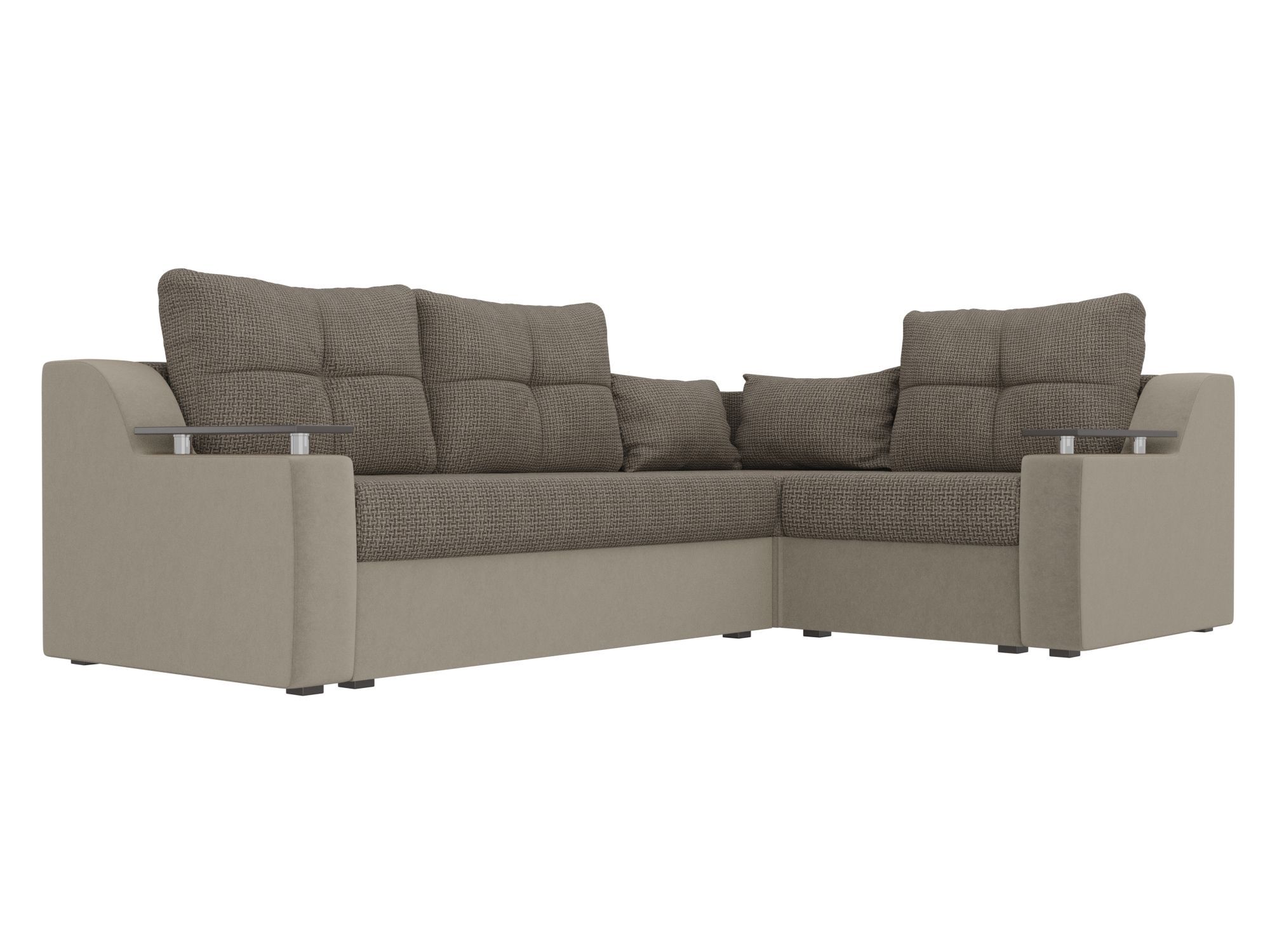 

Угловой диван Лига Диванов Кронос правый угол 254х184х74 см, корфу 03\бежевый, Угловой диван Кронос правый угол