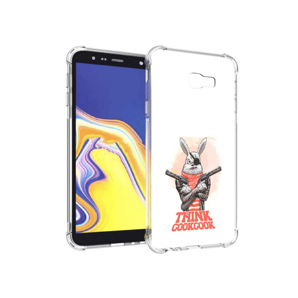 

Чехол MyPads Tocco для Samsung Galaxy J4+ (2018) кролик пират (PT118081.545.419), Прозрачный, Tocco