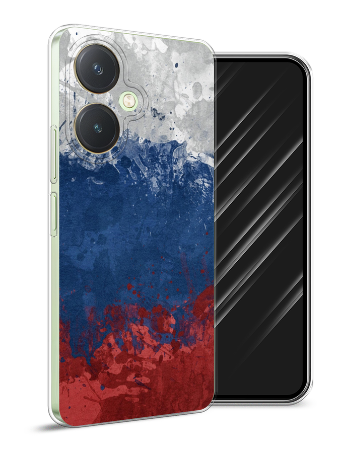 

Чехол Awog на Vivo Y27 4G "Флаг России неровный", Белый;синий;красный, 269150-1