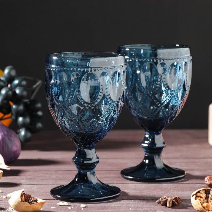 

Набор бокалов MAGISTRO Набор бокалов Варьете, 320 мл, 8,5х16 см, 2 шт, цвет синий 4826329