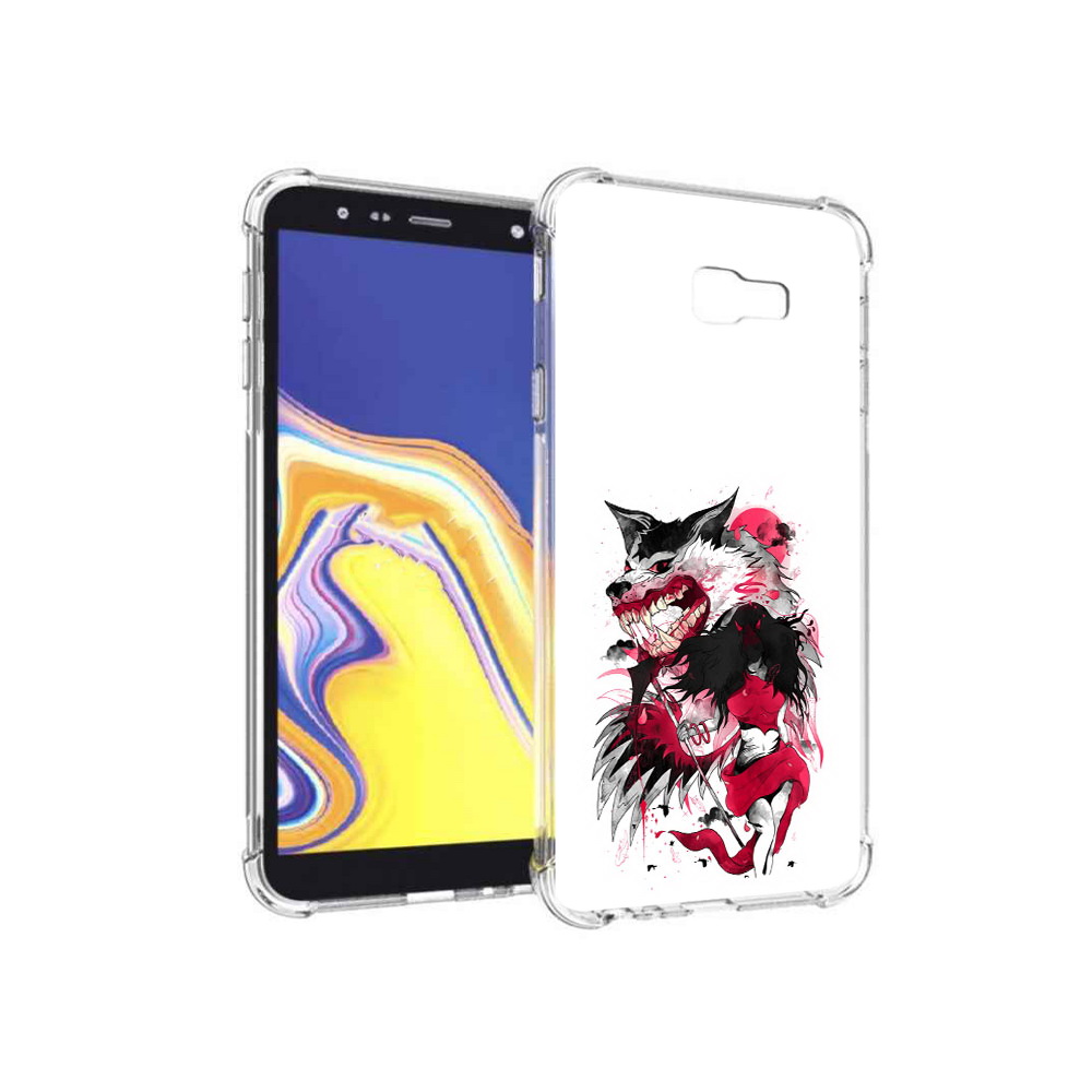 

Чехол MyPads Tocco для Samsung Galaxy J4+ (2018) красная шапочка (PT118081.545.410), Прозрачный, Tocco