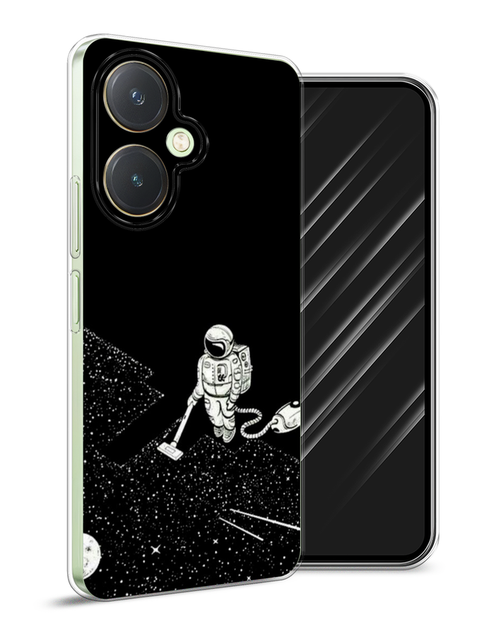 

Чехол Awog на Vivo Y27 4G "Космонавт с пылесосом", Белый, 269150-1