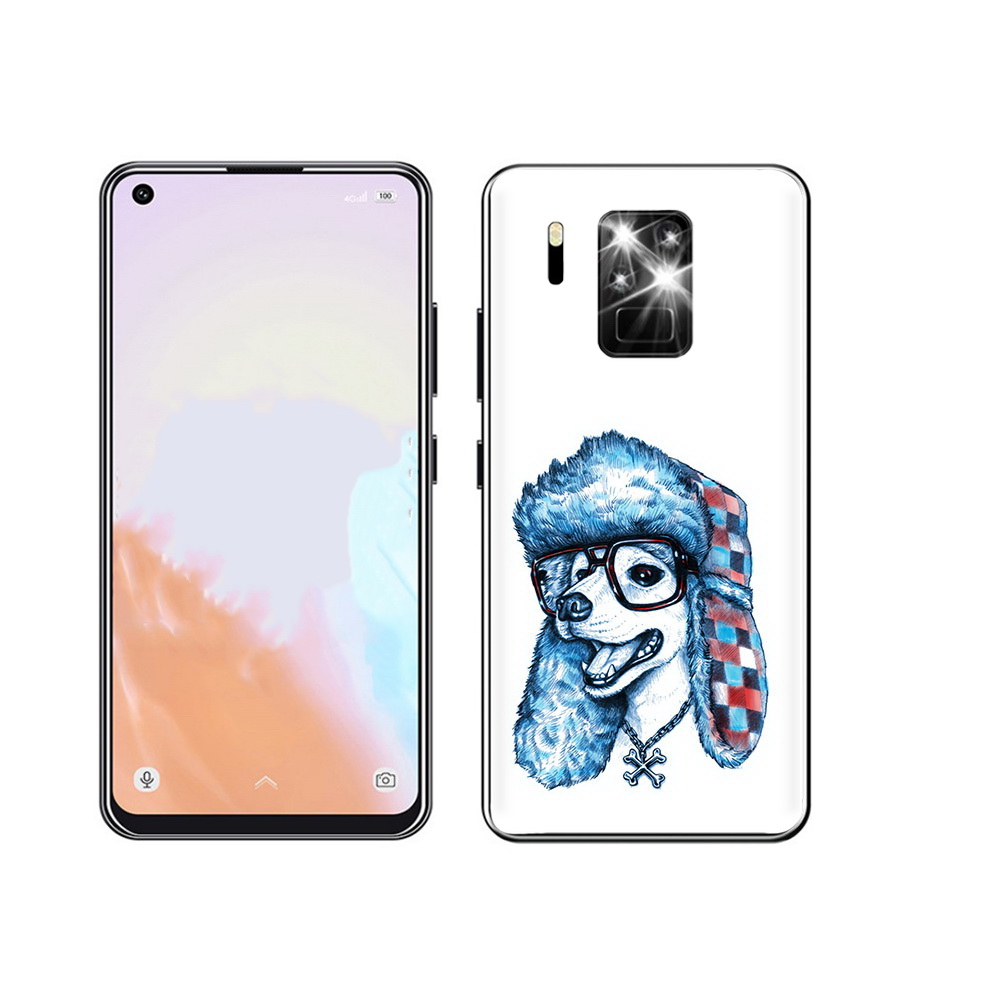 

Чехол MyPads Tocco для Oukitel C18 Pro зимний пес, Прозрачный, Tocco