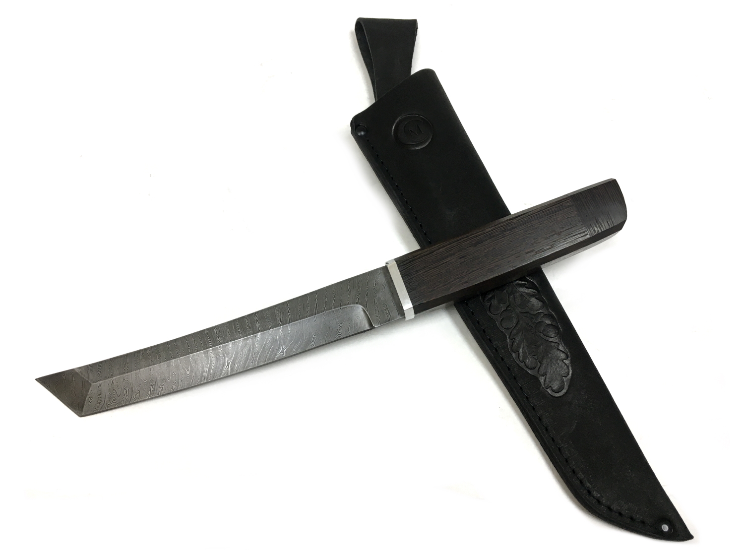 Нож Танто Семин, дамасская сталь, рукоять венге