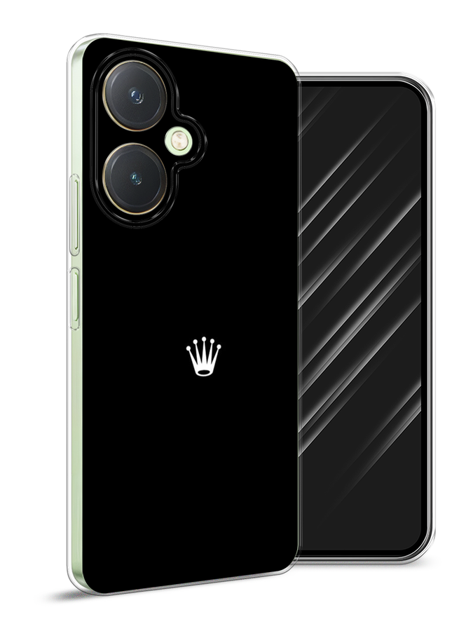 

Чехол Awog на Vivo Y27 4G "Белая корона на черном фоне", Черный, 269150-1