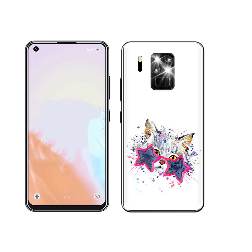 

Чехол MyPads Tocco для Oukitel C18 Pro звездные очки, Прозрачный, Tocco