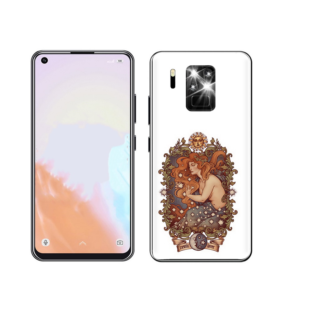 

Чехол MyPads Tocco для Oukitel C18 Pro звездная девушка абстракция, Прозрачный, Tocco