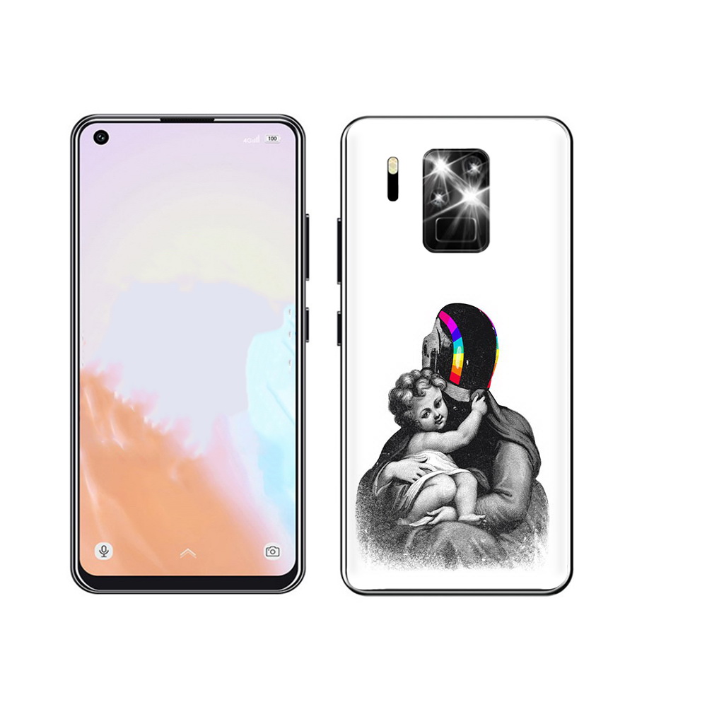 

Чехол MyPads Tocco для Oukitel C18 Pro защитник в шлеме, Прозрачный, Tocco