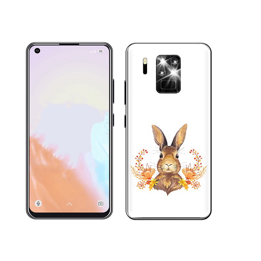

Чехол MyPads Tocco для Oukitel C18 Pro зайка в цветах, Прозрачный, Tocco