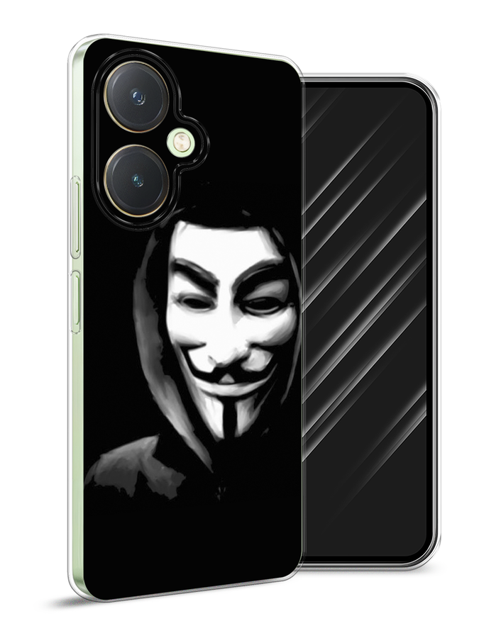 

Чехол Awog на Vivo Y27 4G "Анонимус", Черный;серый;белый, 269150-1