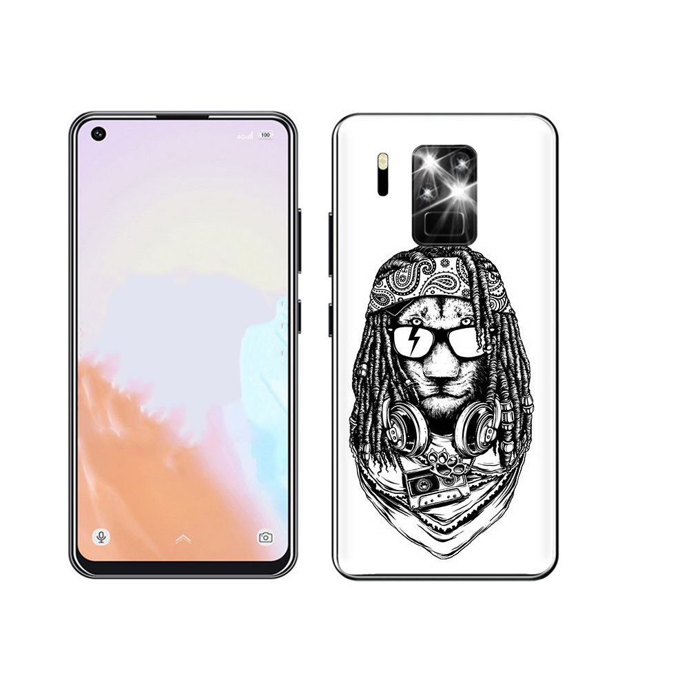 

Чехол MyPads Tocco для Oukitel C18 Pro дреды льва, Прозрачный, Tocco