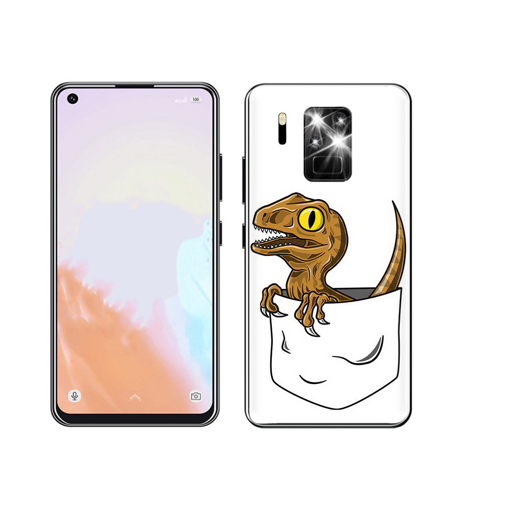 

Чехол MyPads Tocco для Oukitel C18 Pro динозавр в кармане, Прозрачный, Tocco