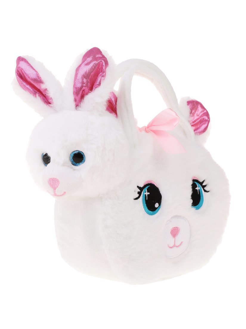 

Мягкая игрушка Fluffy Family Зайка в сумочке белый, 682123