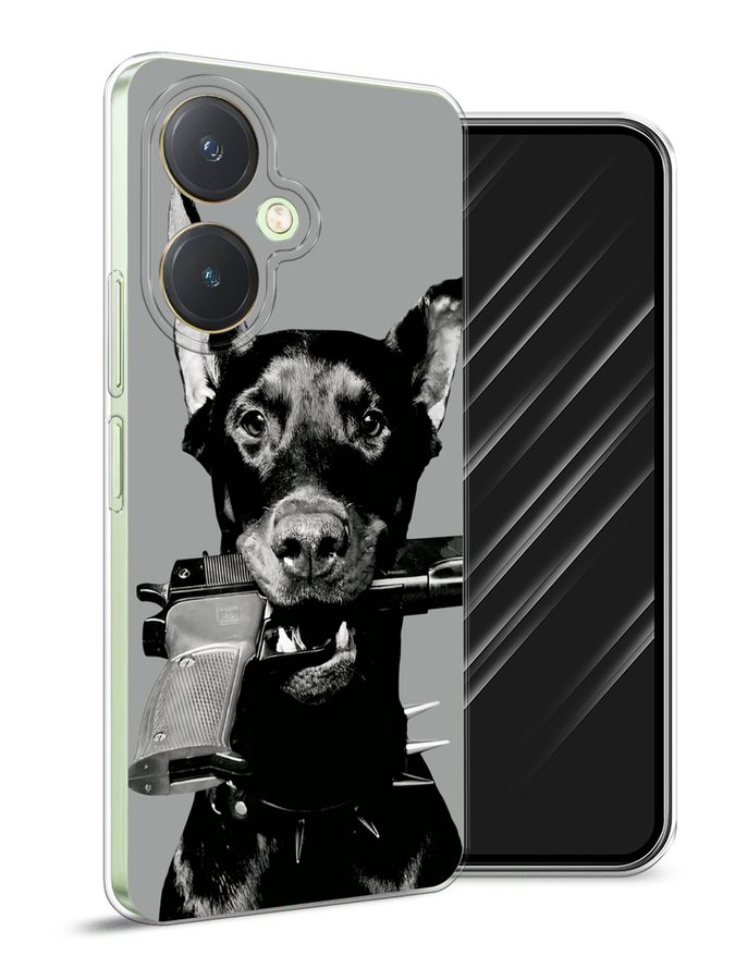 

Чехол Awog на Vivo Y27 4G "Доберман", Серый, 269150-1