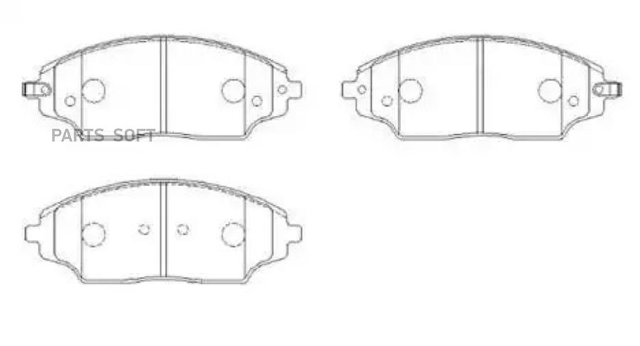 

Колодки Тормозные Дисковые Передн Chevrolet: Cobalt, Aveo 11- +Abs HSB HP5286