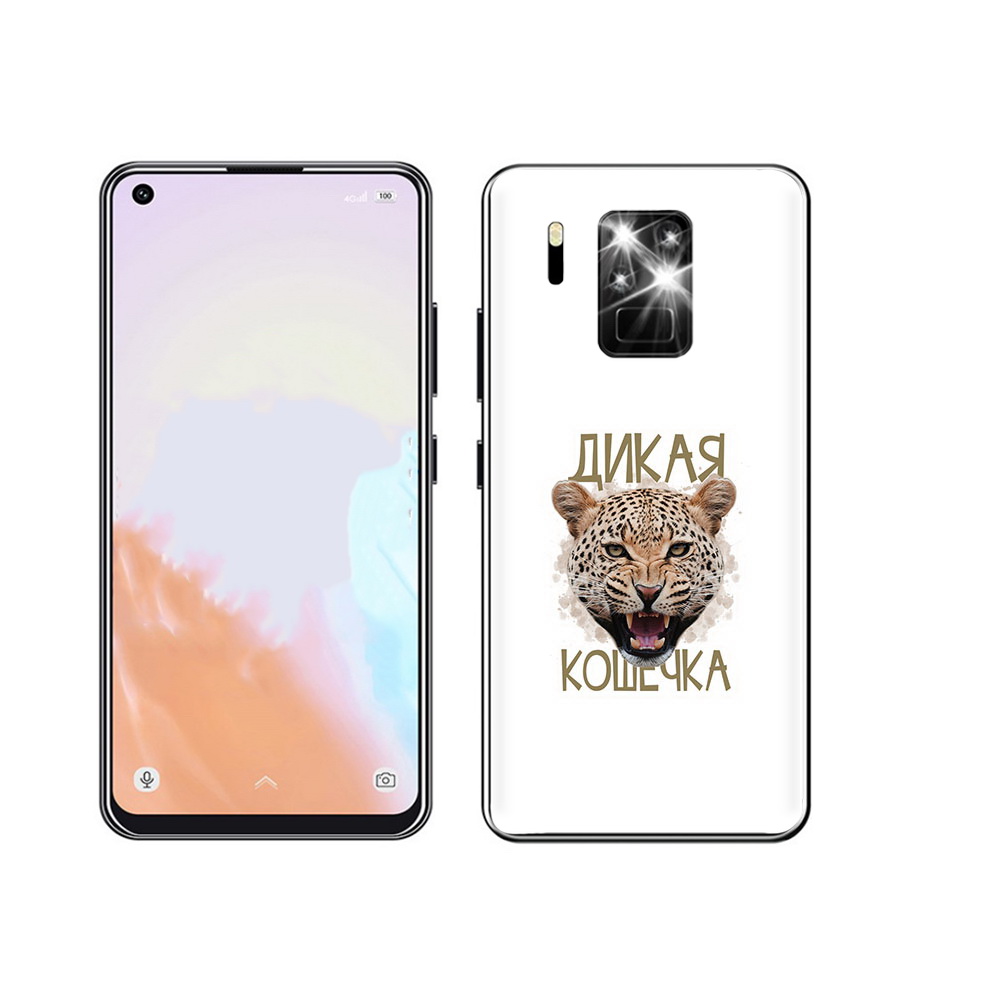 

Чехол MyPads Tocco для Oukitel C18 Pro дикая кошечка, Прозрачный, Tocco