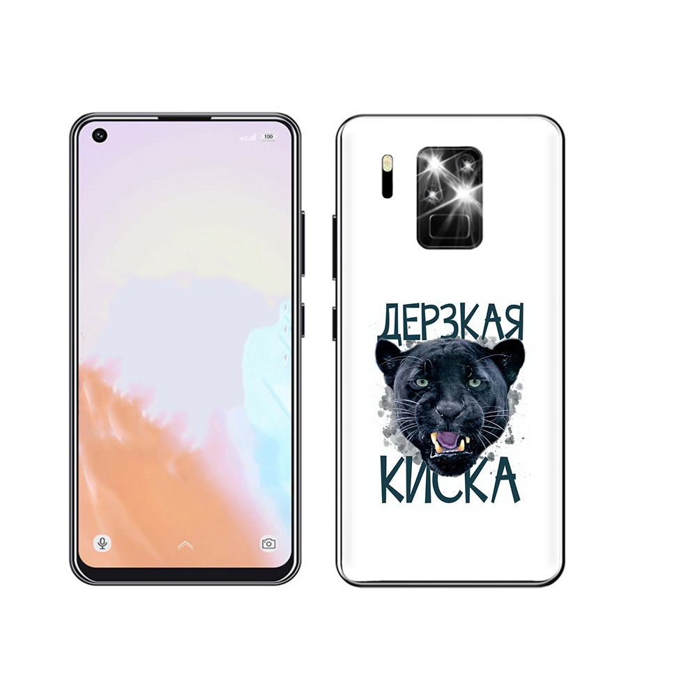 

Чехол MyPads Tocco для Oukitel C18 Pro дерзкая киска, Прозрачный, Tocco