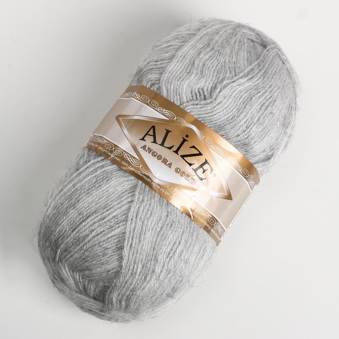 

Пряжа "Angora Gold" 20% шерсть, 80% акрил 550м/100гр (208), Серый, Пряжа для вязания "Angora Gold"